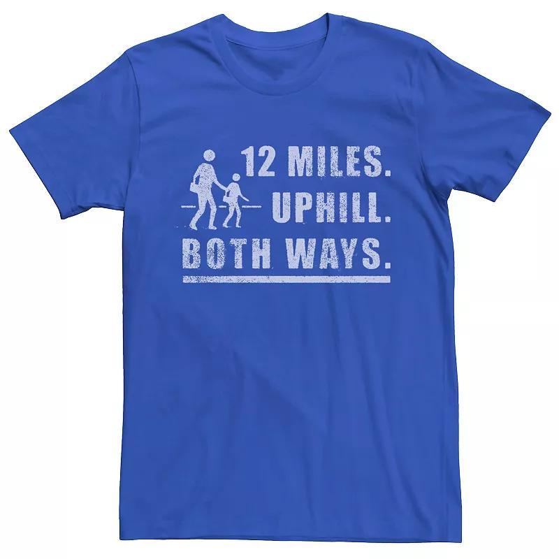 Men's Uphill Struggle Graphic Tee, Size: Small, Royal Product Image