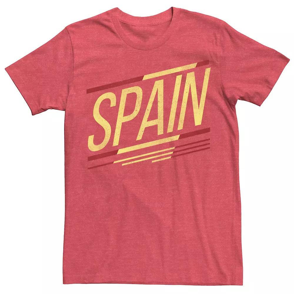 Men's Gonzales Spain Slanted Stripe Logo Tee, Size: XXL, Red Grey Product Image