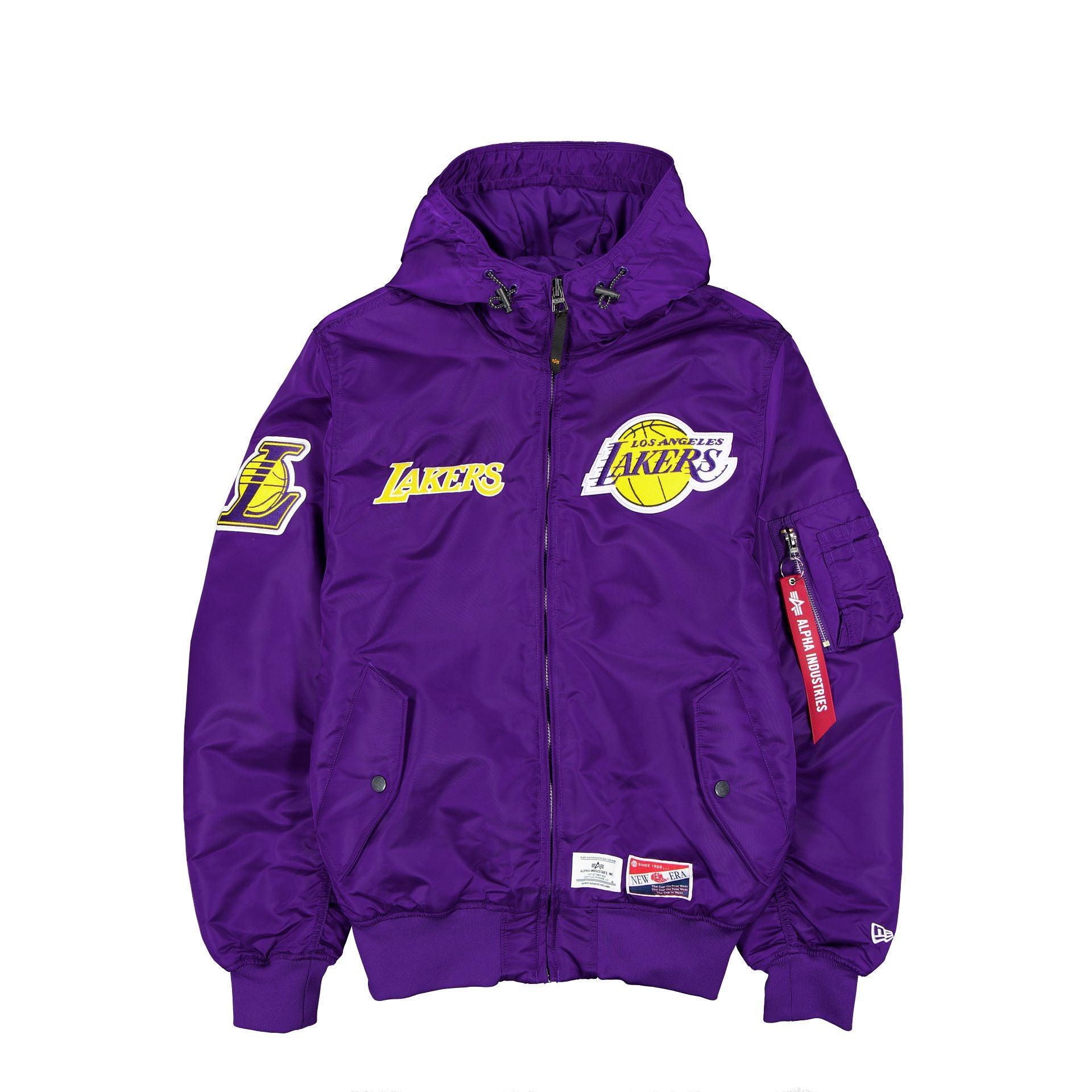 Alpha Industries x New York Knicks L-2B Hooded Bomber Jacket Male Product Image