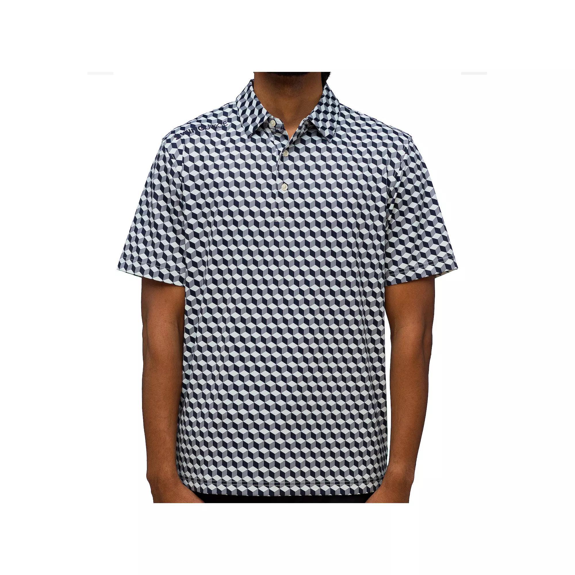 Men's SwingJuice Golf Memphis Milano Polo, Size: Large, Blue Product Image