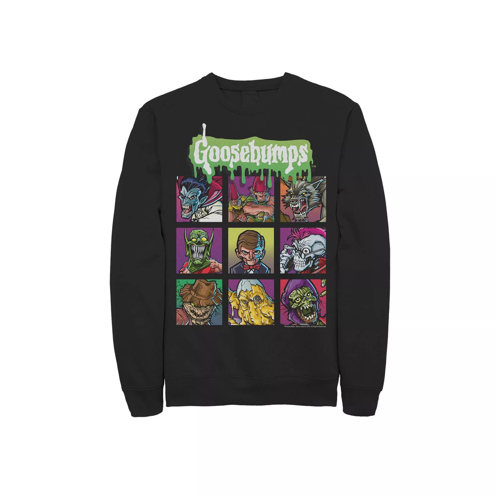 Men's Goosebumps Monsters Box Up Sweatshirt, Size: Medium, Black Product Image