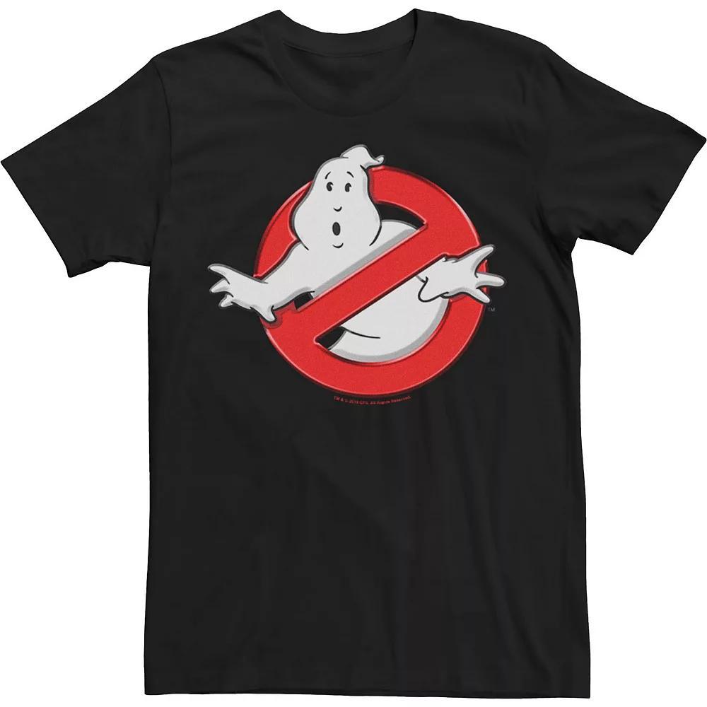Big & Tall Ghostbusters Classic Movie Logo Poster Tee, Men's, Size: 5XL, Black Product Image
