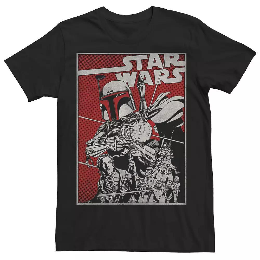 Men's Star Wars Boba Fett Comic Cover Tee, Size: 3XL, Black Product Image