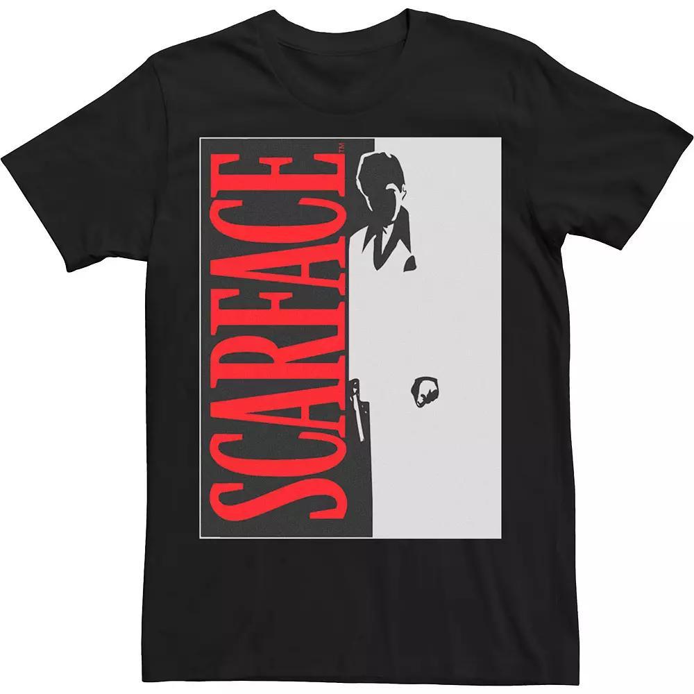 Big & Tall Scarface Poster Art Tee, Men's, Size: 4XL, Black Product Image