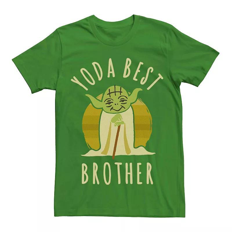 Men's Star Wars Yoda Best Brother Doodle Graphic Tee, Size: XL, Kelly Product Image
