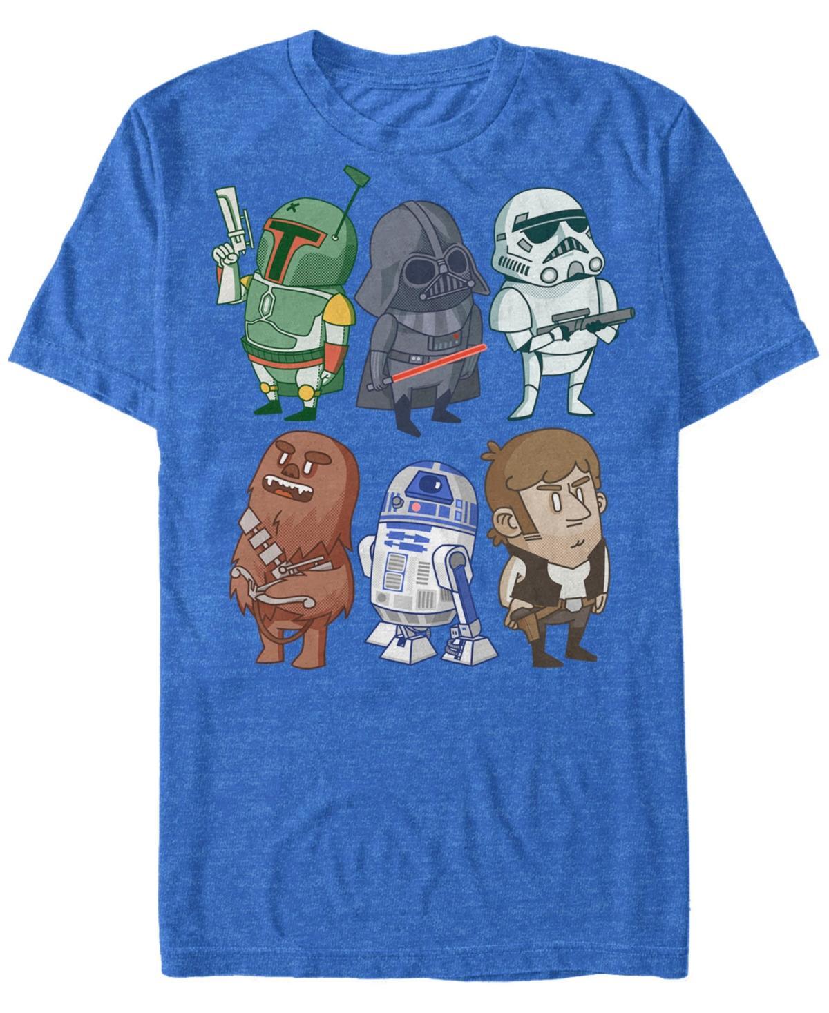 Men's Star Wars Group Doodles Graphic Tee, Size: Small, Royal Grey Product Image