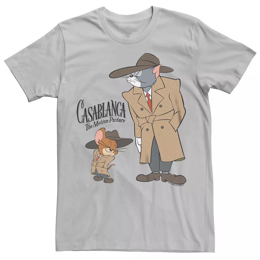 Men's WB The 100 Tom And Jerry Casablanca Graphic Tee, Size: Large, Silver Product Image