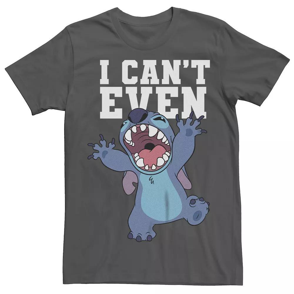Disney's Lilo & Stitch Men's I Can't Even Grumpy Tee, Size: Medium, Grey Product Image