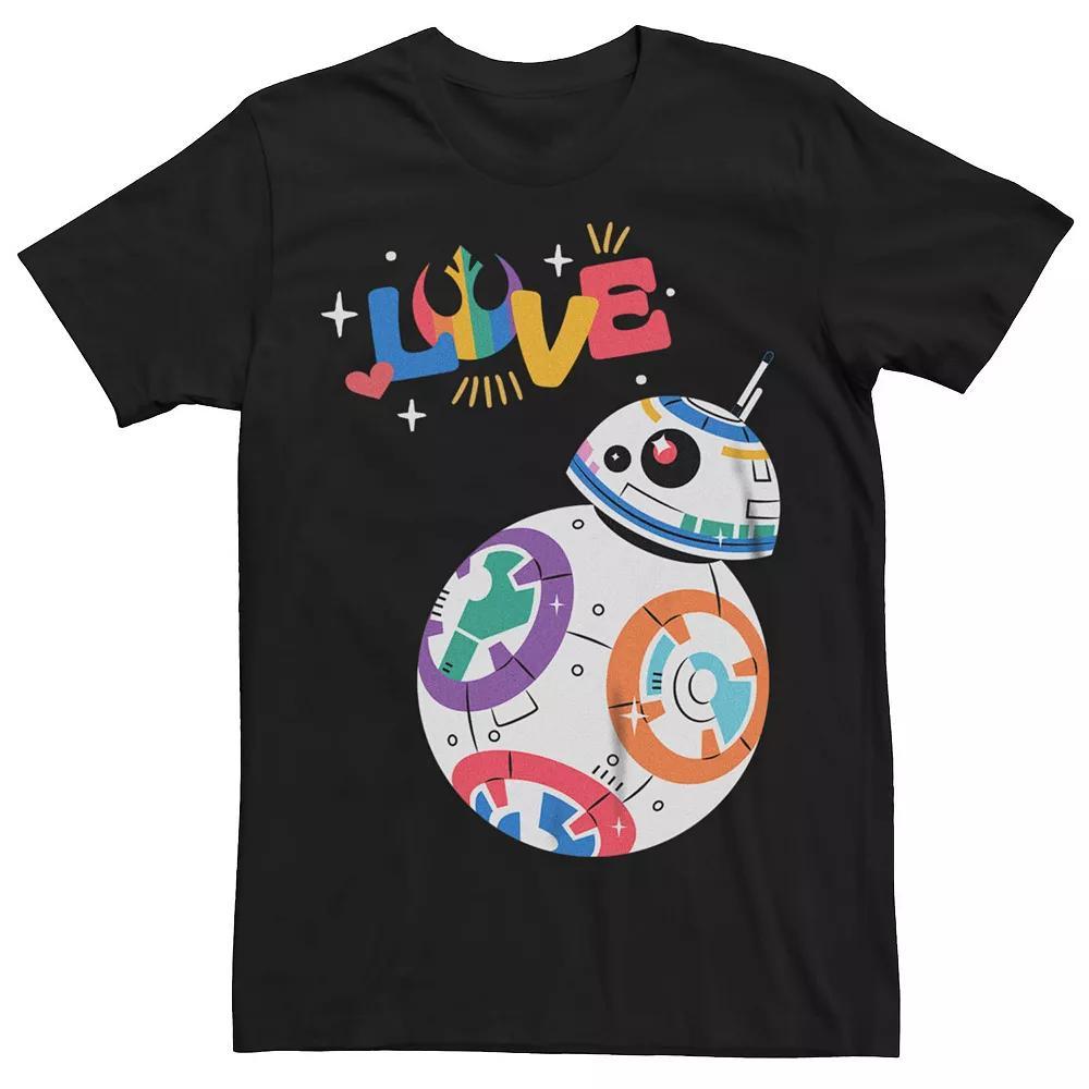 Men's Star Wars Pride BB-8 Love Graphic Tee, Size: Medium, Black Product Image