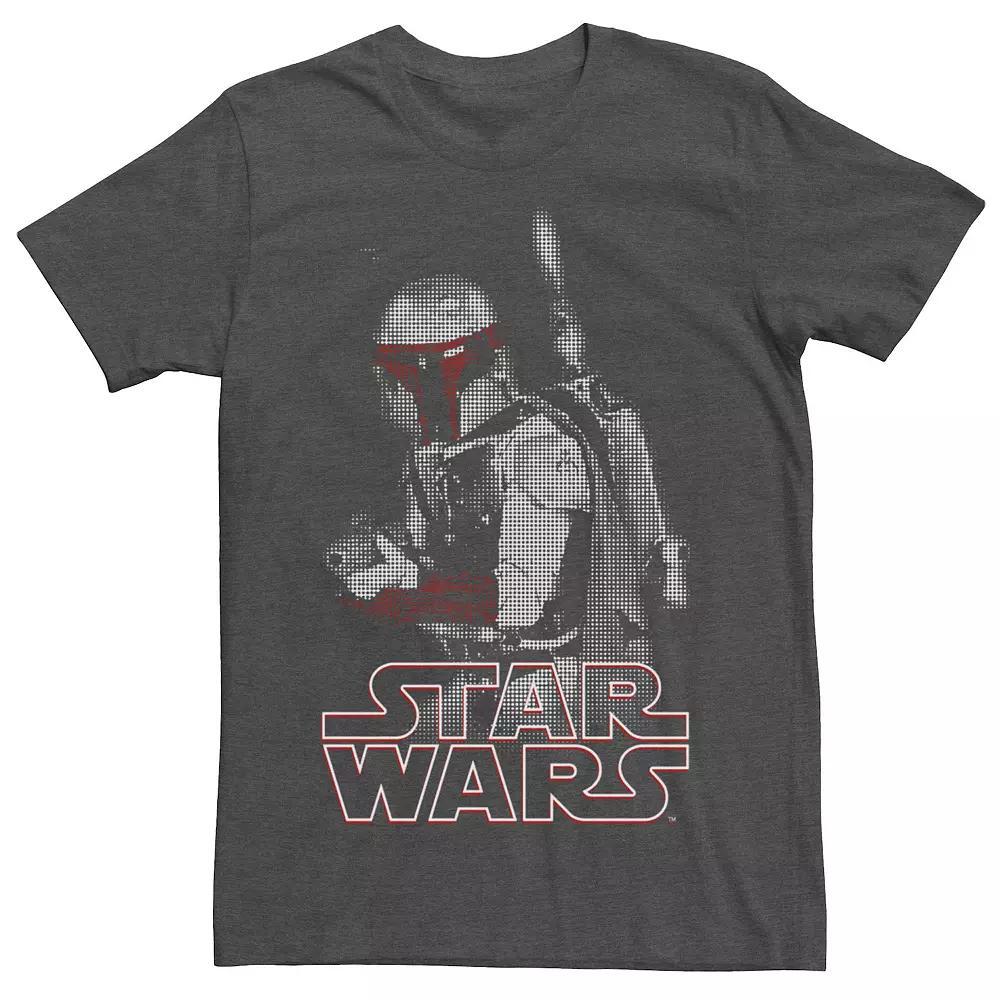 Men's Star Wars Boba Fader Graphic Tee, Size: Large, Athletic Grey Product Image