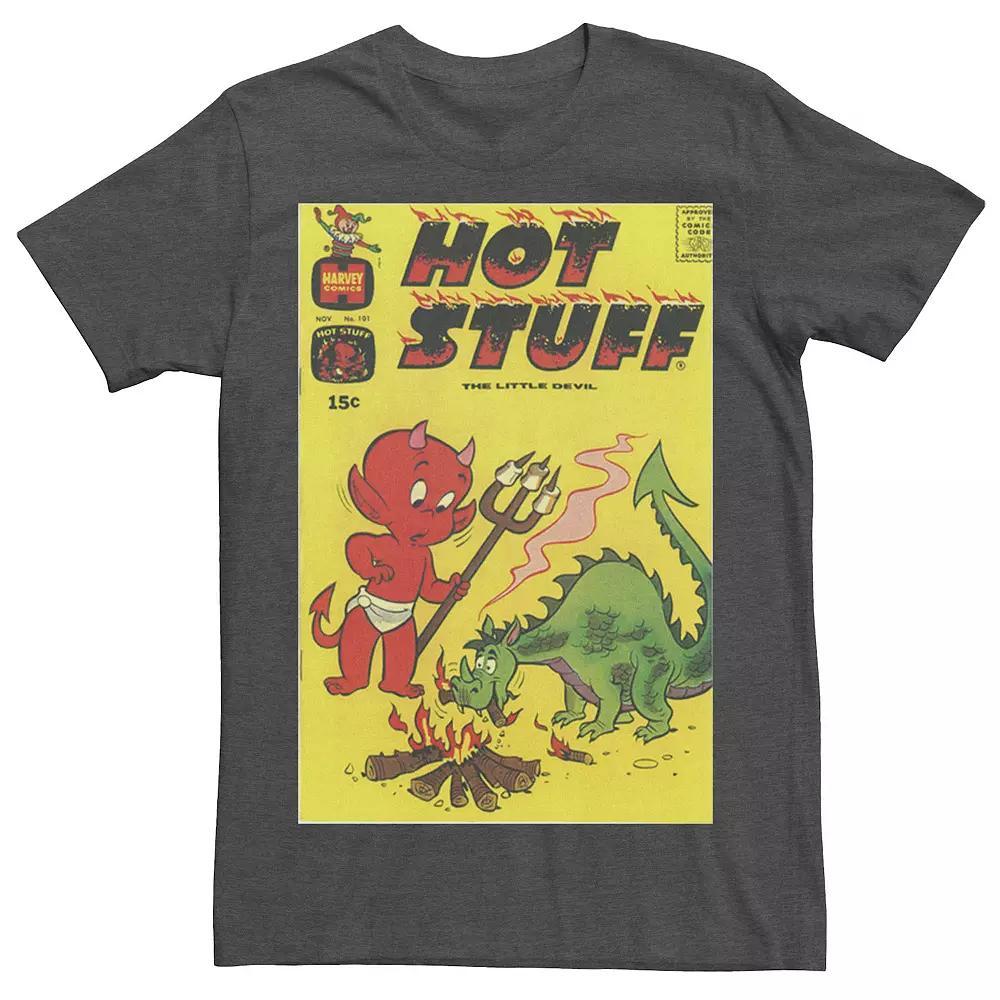 Men's Hot Stuff Vintage Comic Book Cover Tee, Size: XL, Grey Heather Product Image
