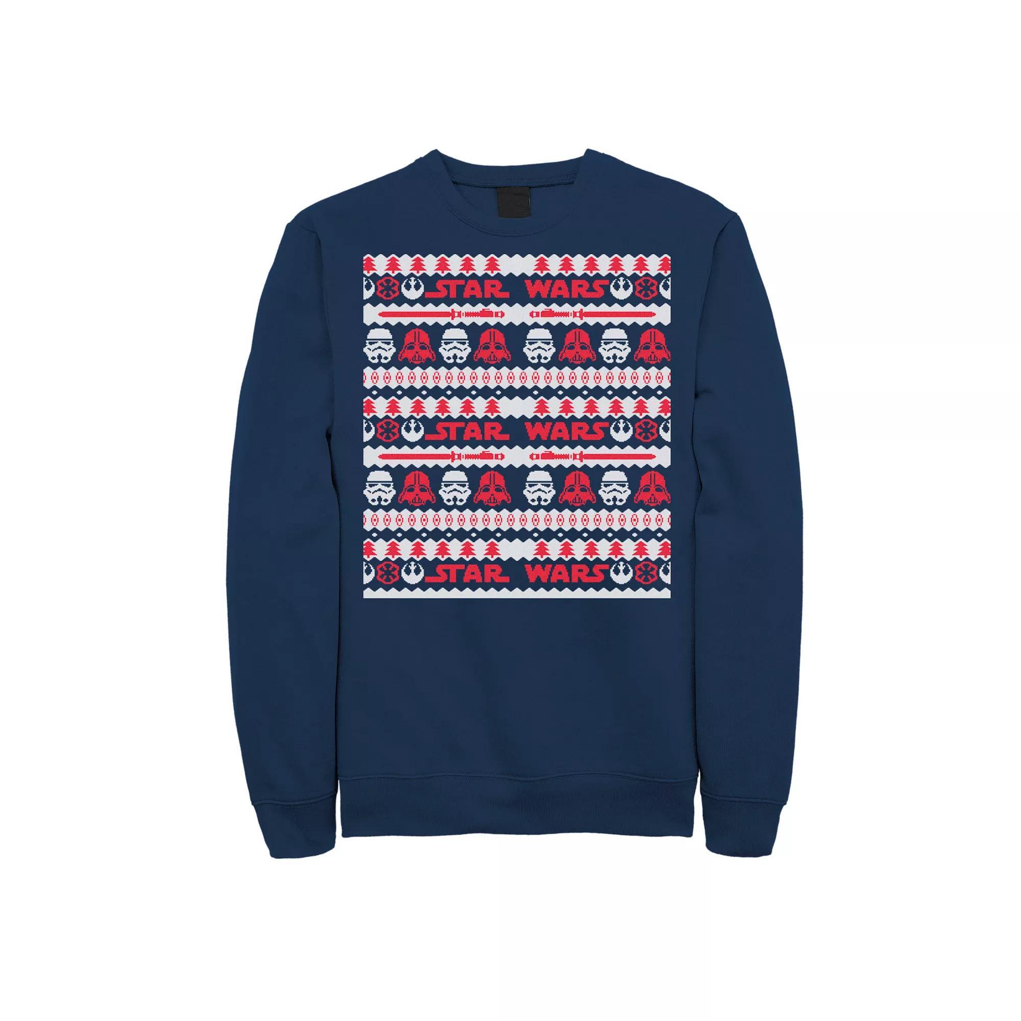 Mens Star Wars Vader Trooper Empire Christmas Sweatshirt Product Image