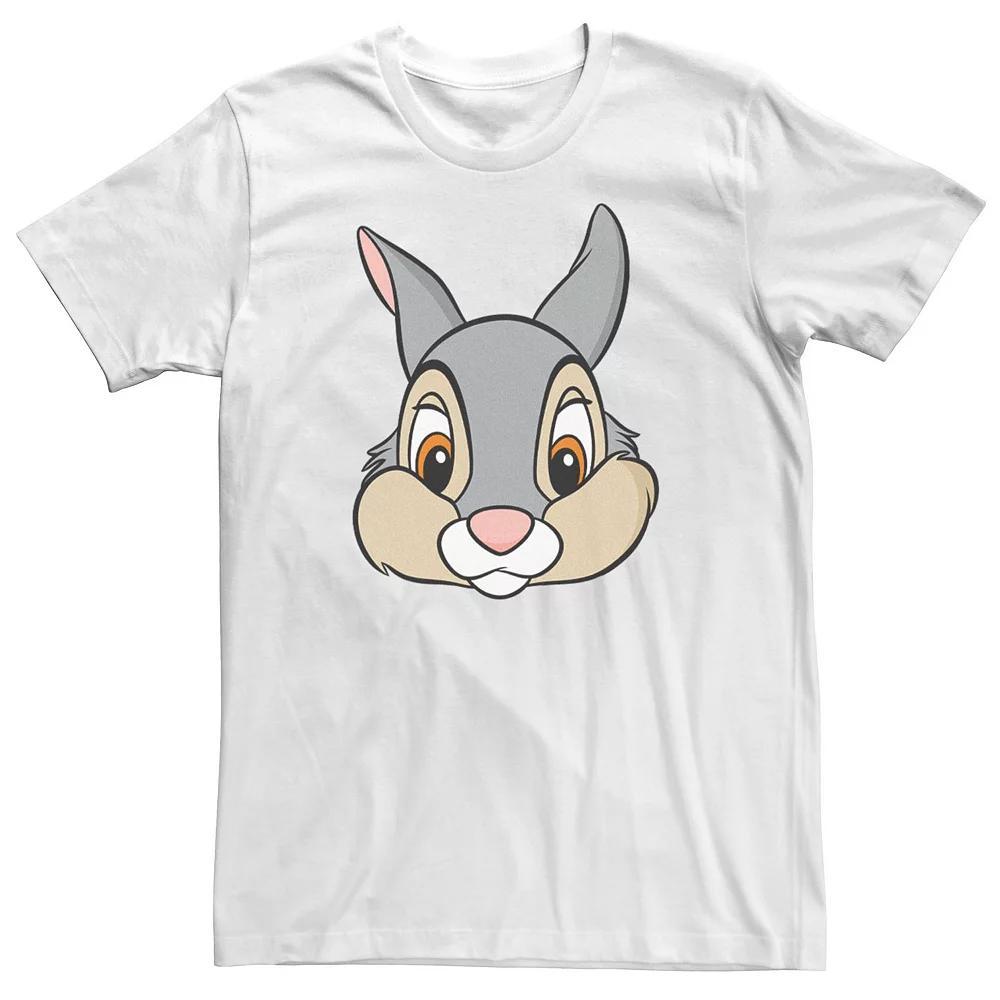 Big & Tall Disney Bambi Thumper Big Face Tee, Men's, Size: 3XL, White Product Image