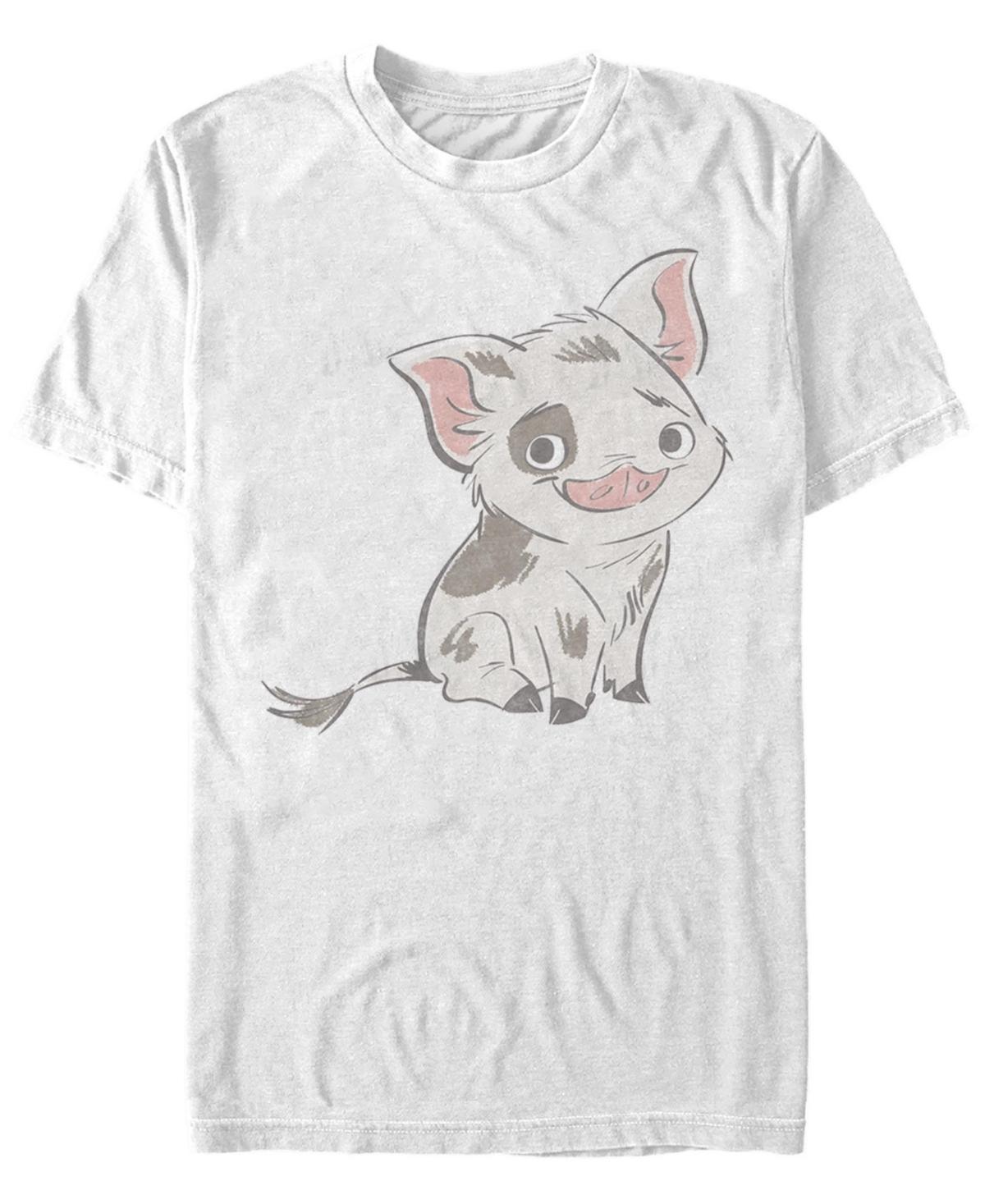 Disney's Moana Pua Drawn Smile Men's Tee, Size: Small, White Product Image