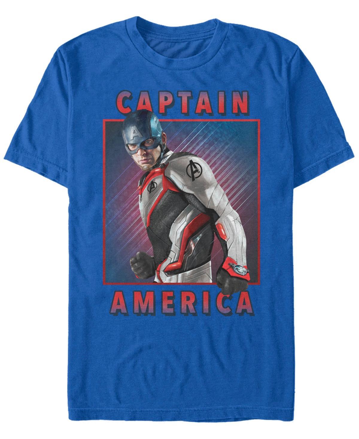 Men's Marvel Avengers Endgame Captain America Armor Tee, Size: Small, Royal Product Image