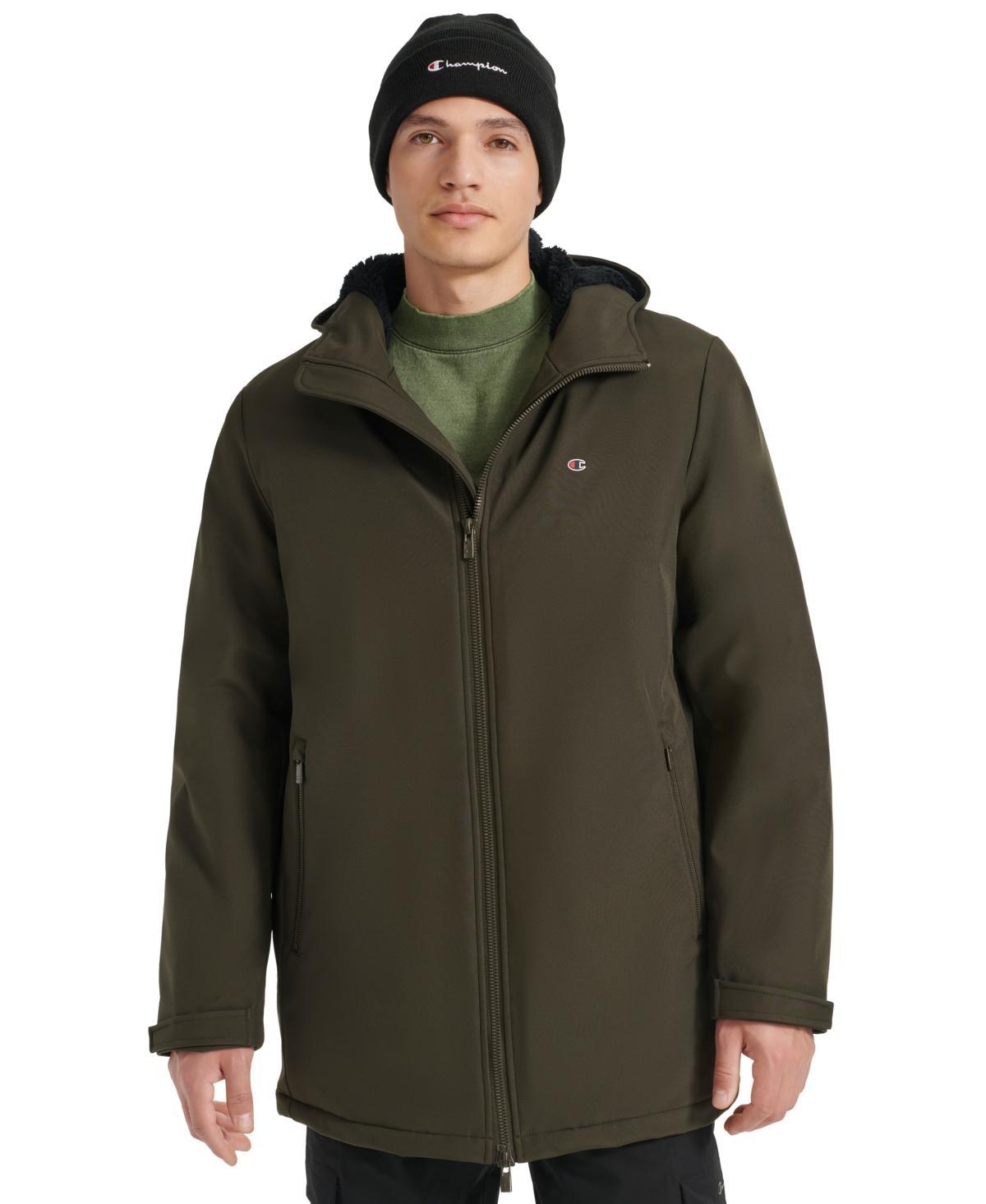 Men's Champion® Soft Shell Performance Jacket with Sherpa Lining, Size: XL, Green Night Product Image