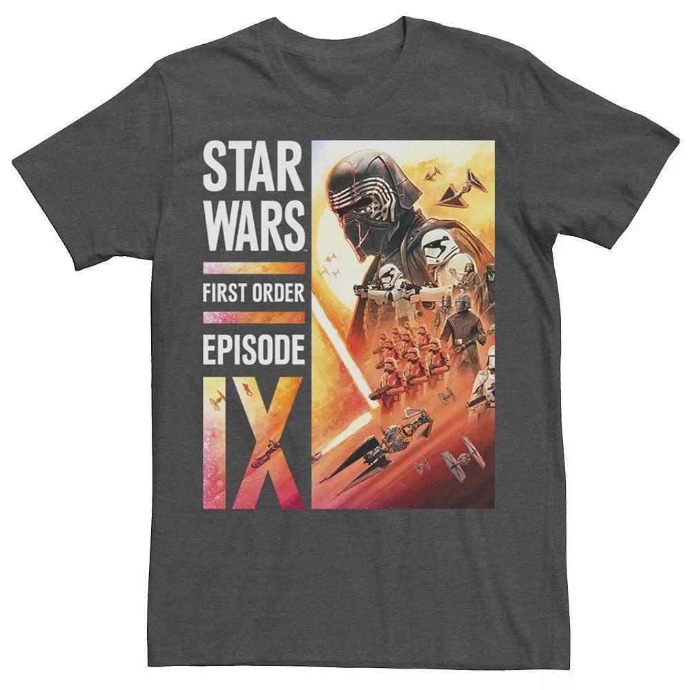 Men's Star Wars The Rise of Skywalker First Order Glow Tee, Size: XXL, Grey Heather Product Image