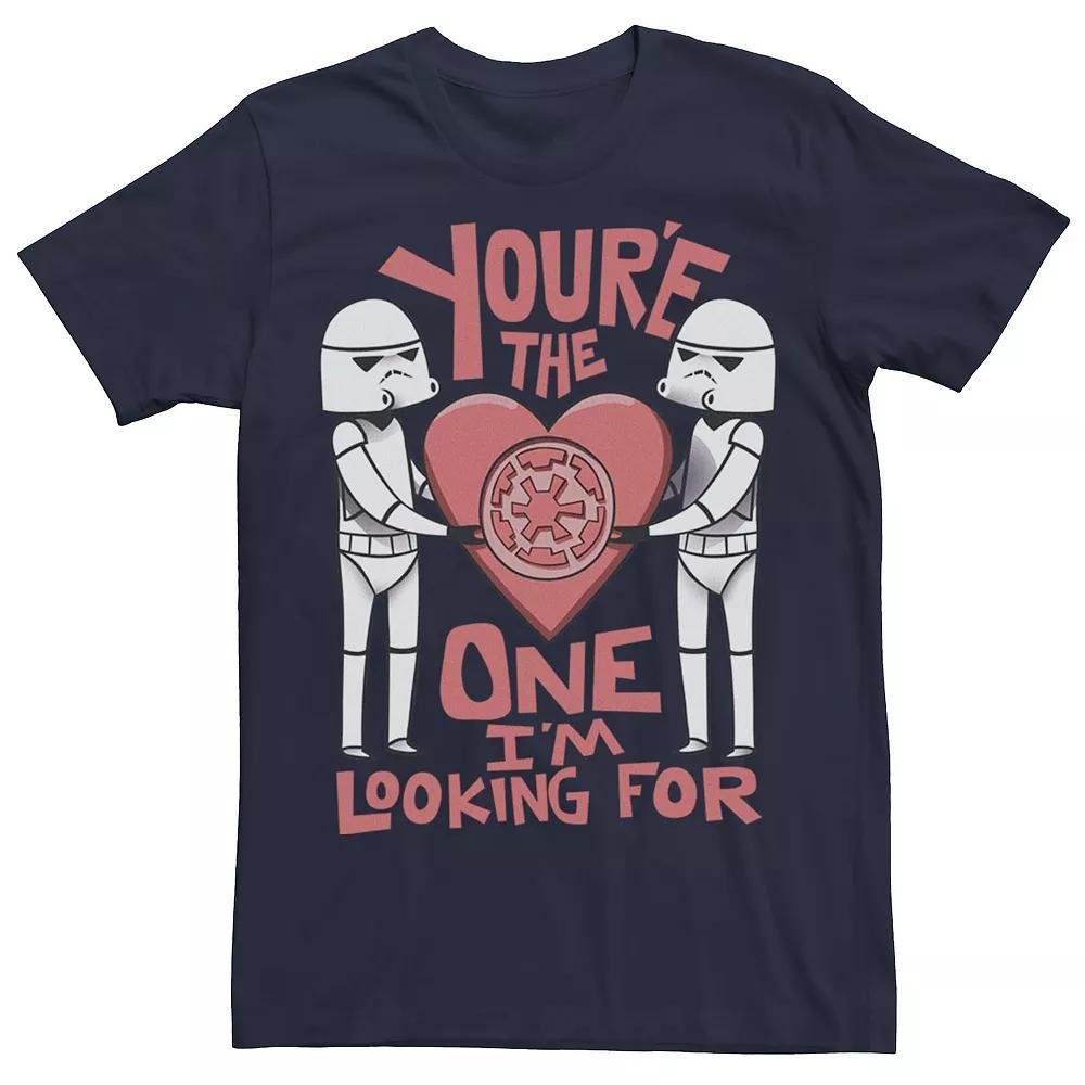 Men's Star Wars Valentines The One I'm Looking For Graphic Tee, Size: Large, Blue Product Image