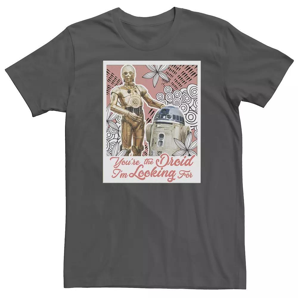 Men's Star Wars R2-D2 C-3PO Droid I'm Looking For Valentine's Day Tee, Size: XL, Grey Product Image