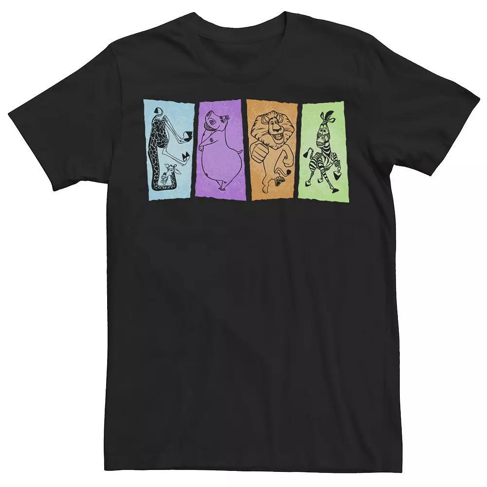Men's Madagascar Group Shot Tee, Size: XL, Black Product Image