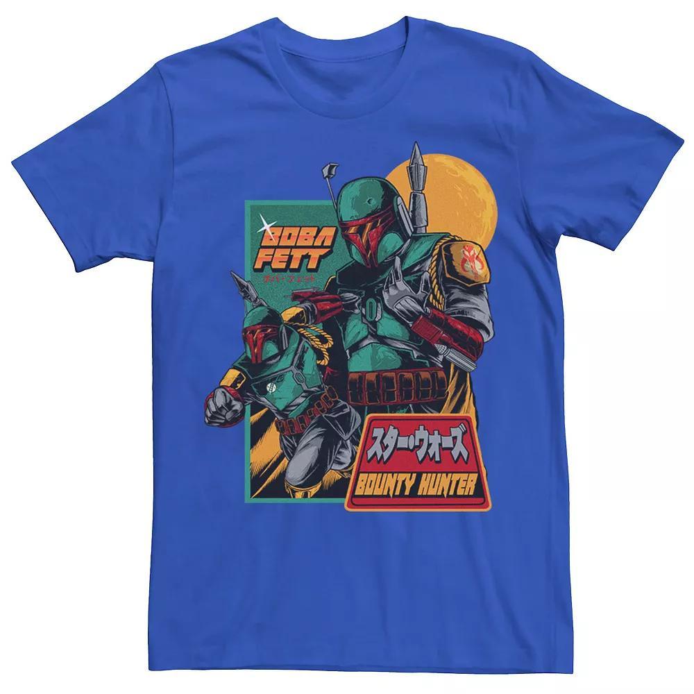Big & Tall Star Wars Boba Fett Bounty Hunter Retro Poster Tee, Men's, Size: Medium, Natural Product Image