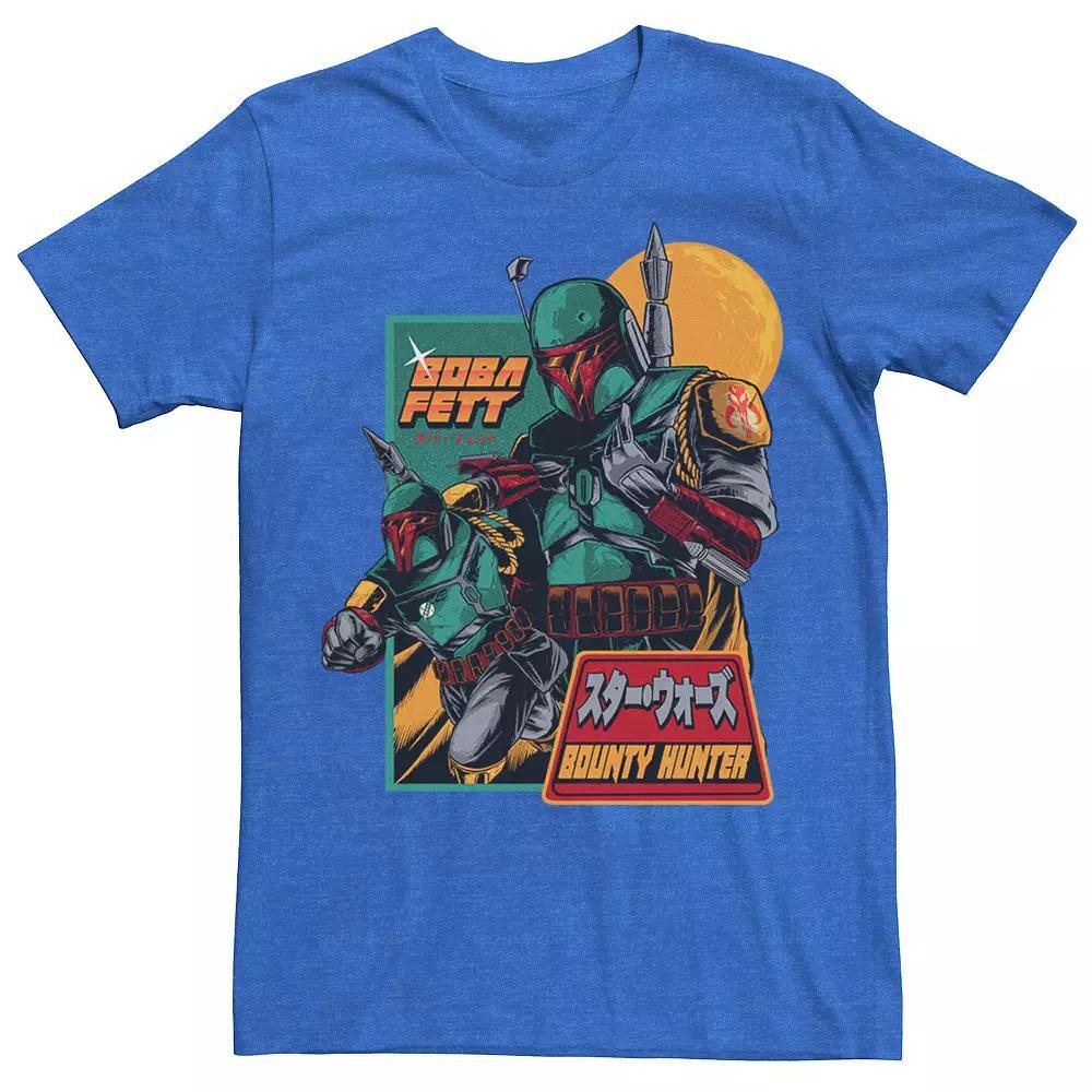 Big & Tall Star Wars Boba Fett Bounty Hunter Retro Poster Tee, Men's, Size: Medium, Natural Product Image