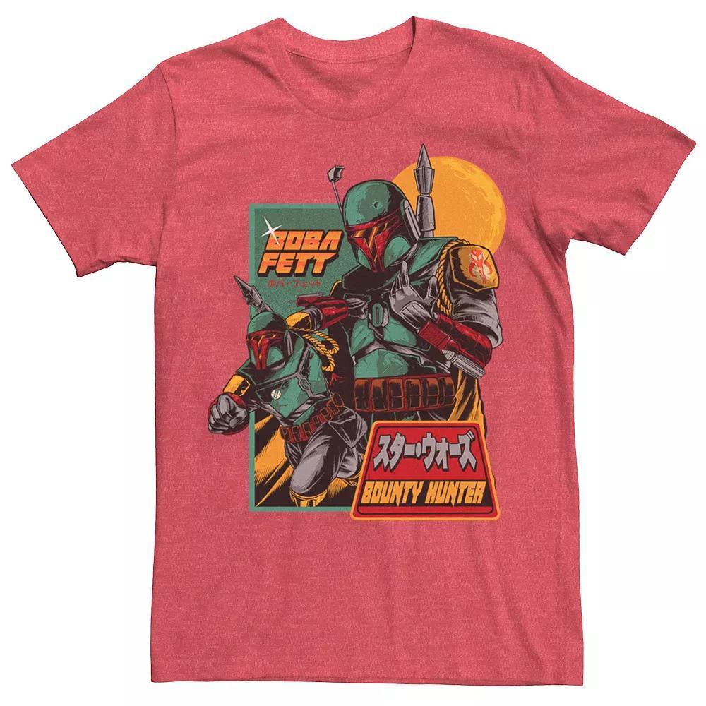 Big & Tall Star Wars Boba Fett Bounty Hunter Retro Poster Tee, Men's, Size: Medium, Natural Product Image