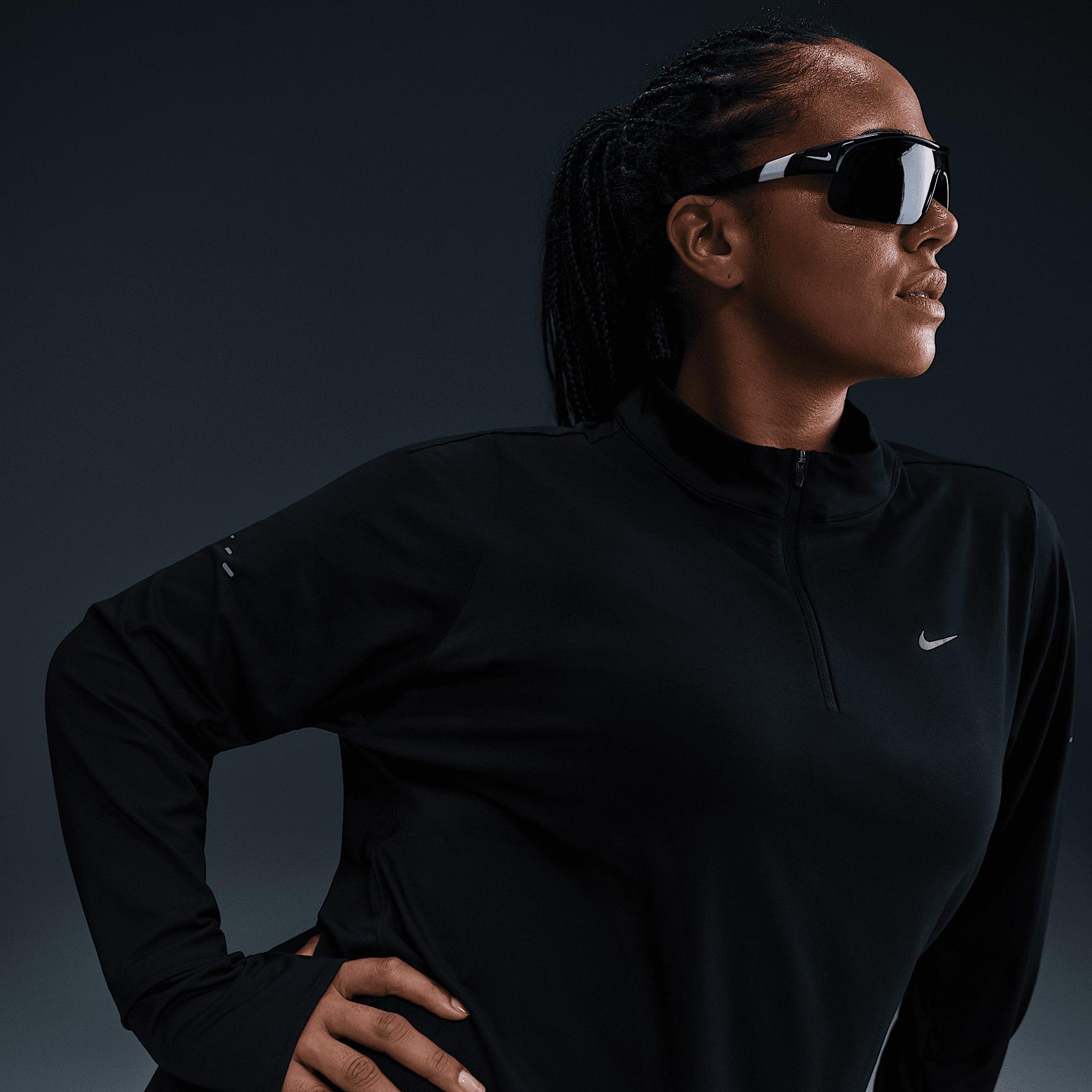 Nike Women's Swift Dri-FIT UV 1/4-Zip Running Top (Plus Size) Product Image