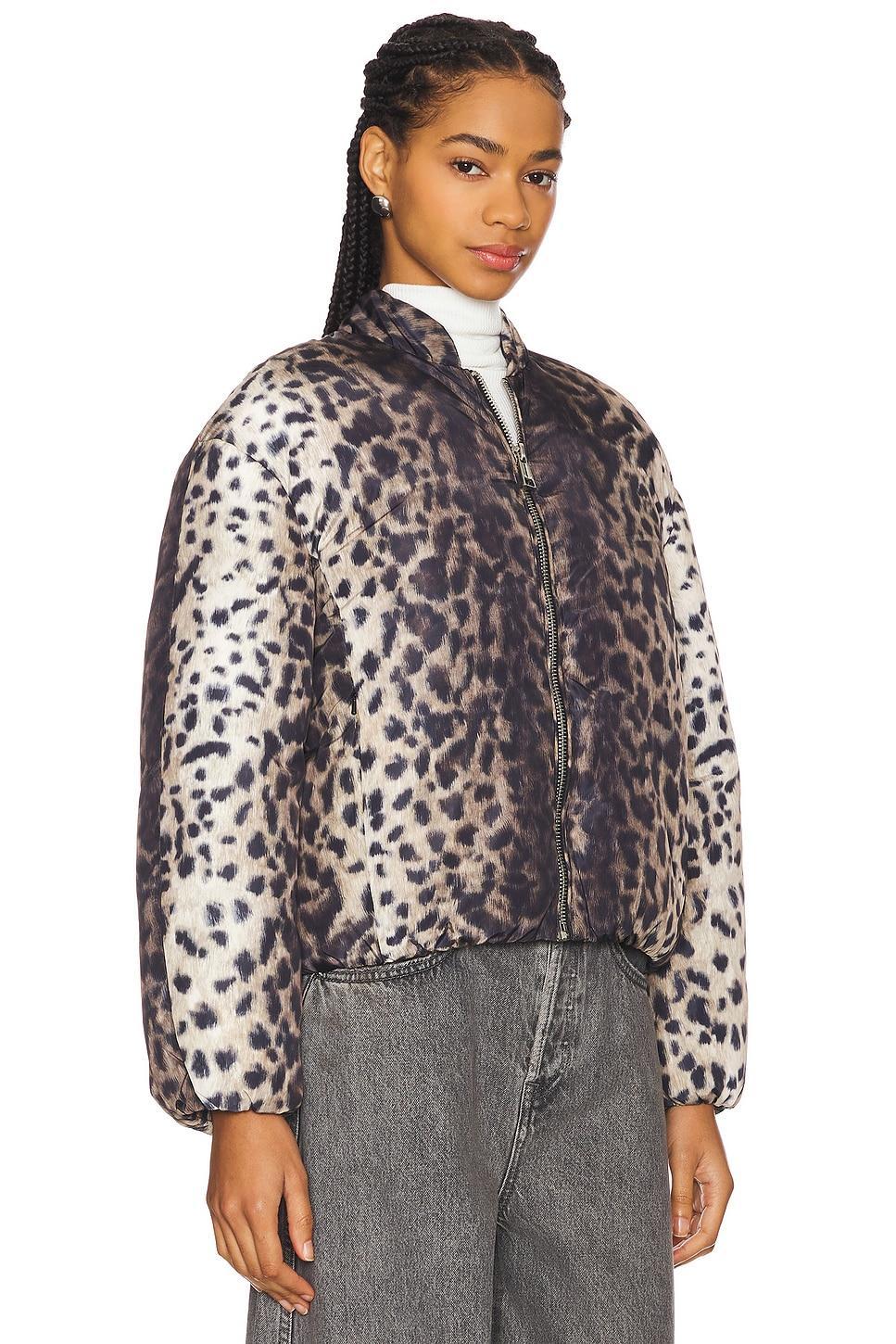Leni Leopard Padded Bomber Apparis Product Image