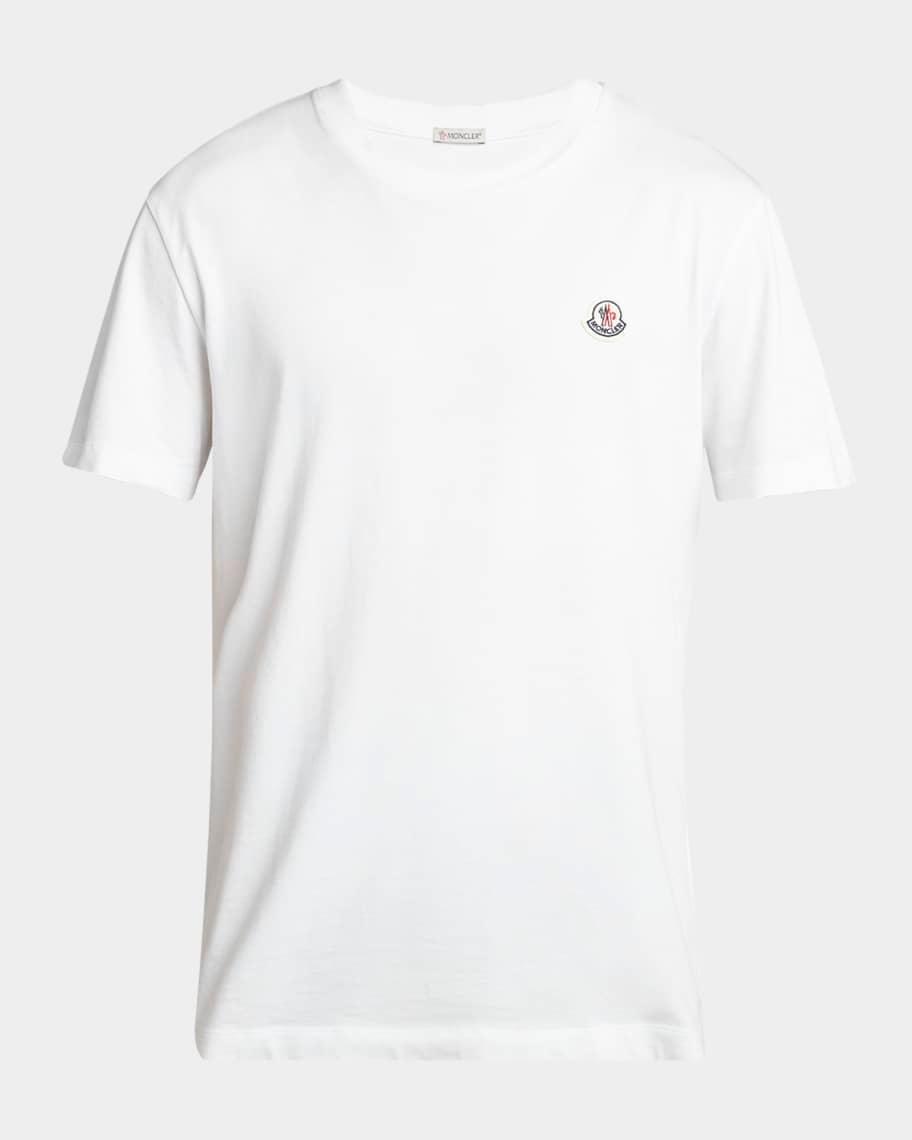 Mens 3-Pack Logo Patch Cotton T-Shirts Product Image