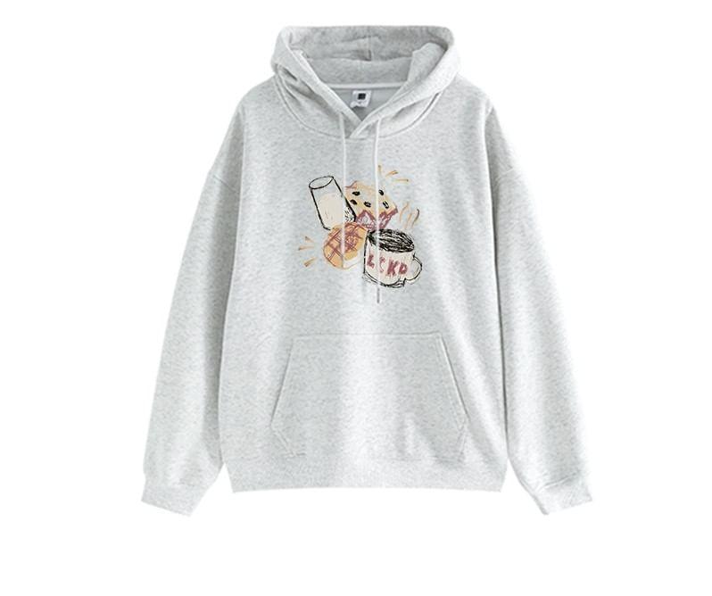 Graphic Print Oversized Hoodie Product Image