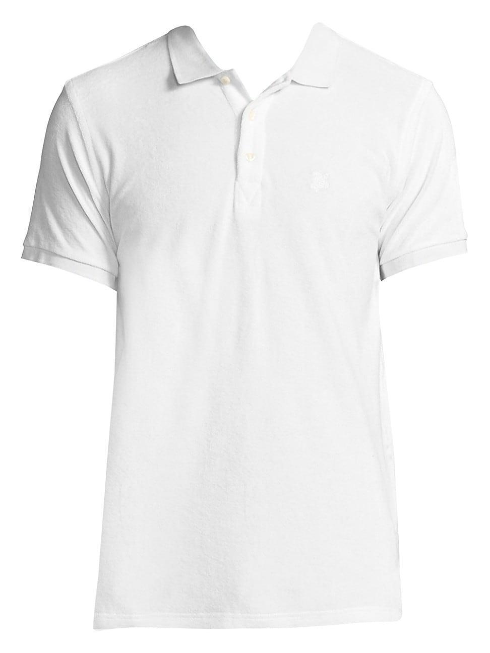 Mens Terry Knit Polo Shirt Product Image