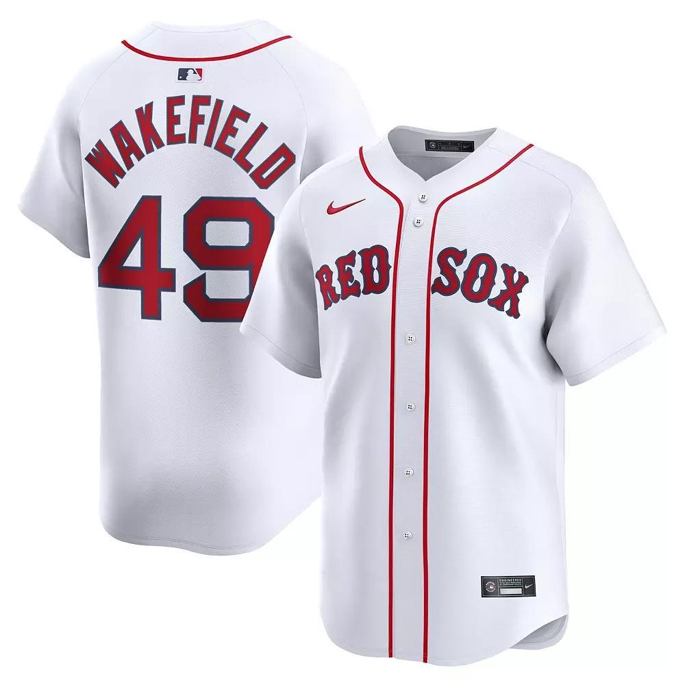 Men's Nike Tim Wakefield White Boston Red Sox Home Limited Player Jersey, Size: Small Product Image