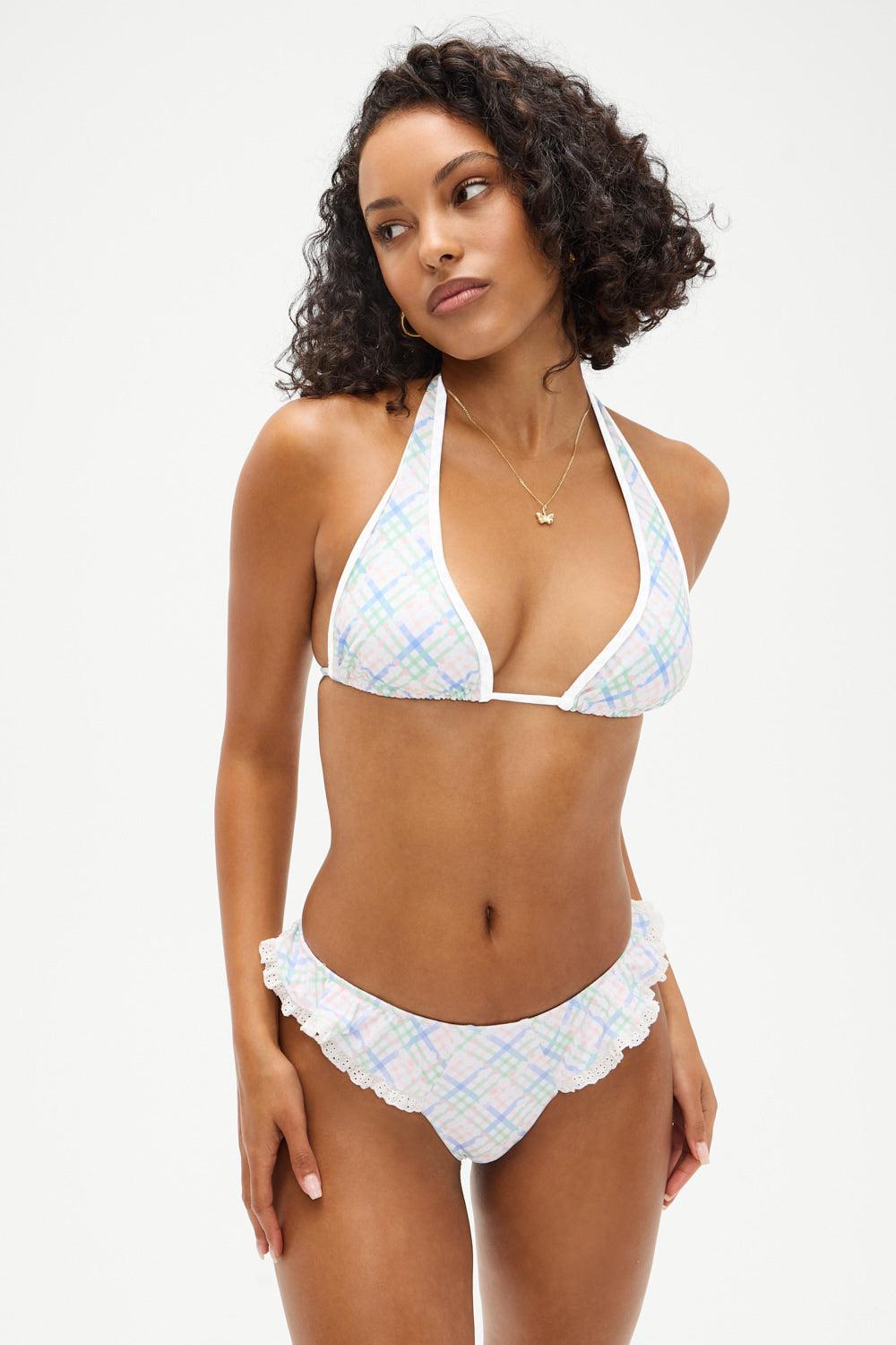 Diana Halter Bikini Top - Cottage Meadow Product Image