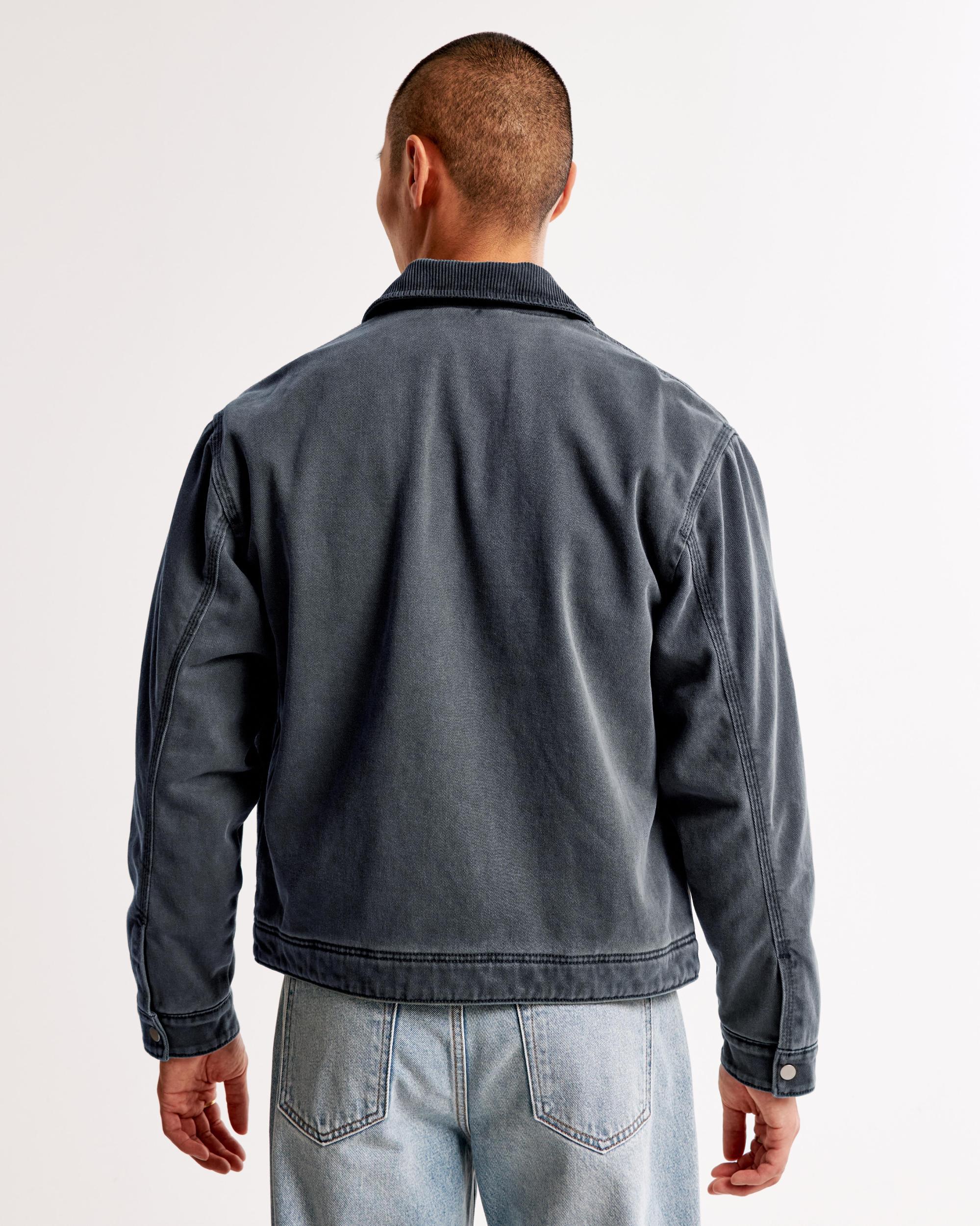 Cropped Zip Workwear Jacket Product Image
