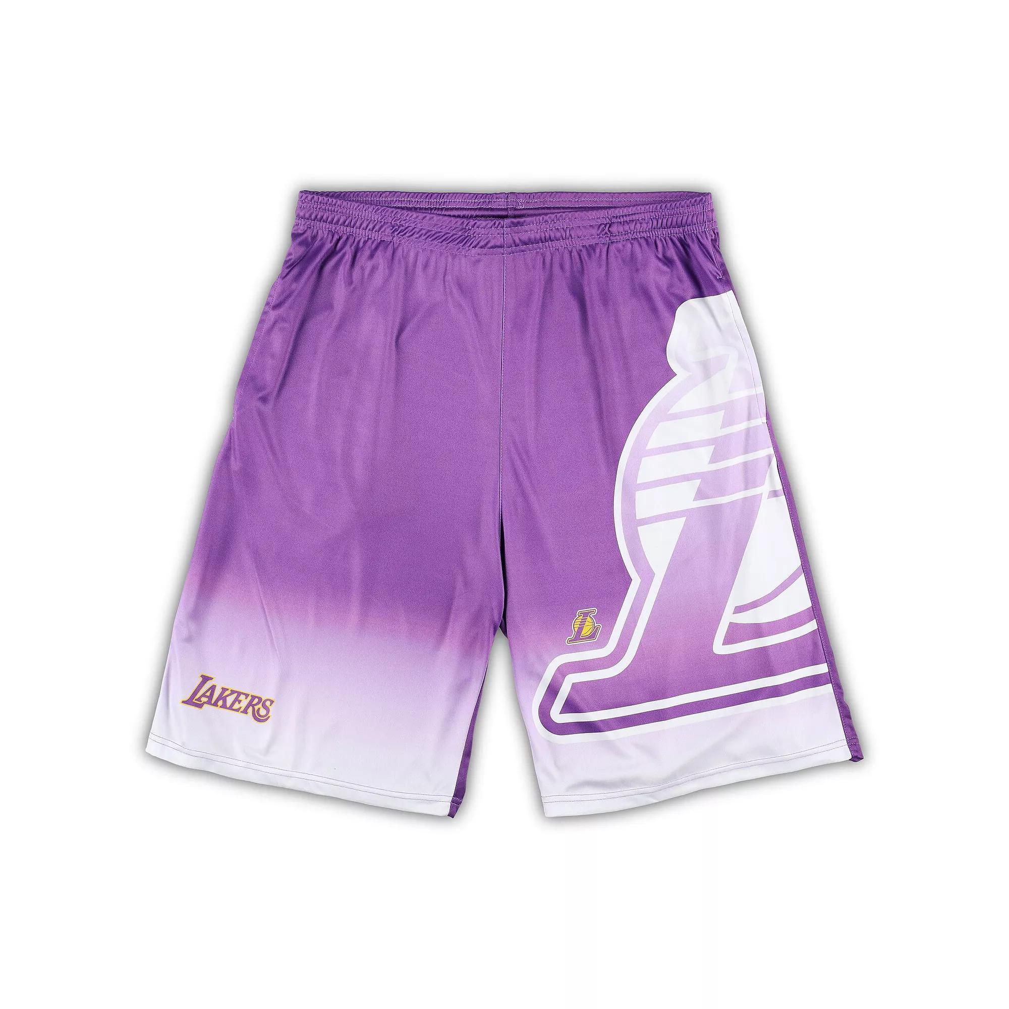 Men's Fanatics Branded Purple Los Angeles Lakers Big & Tall Graphic Shorts, Size: 5XB Product Image