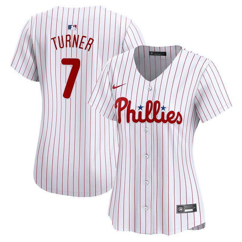 Women's Nike Trea Turner White Philadelphia Phillies Home Limited Player Jersey, Size: Small Product Image