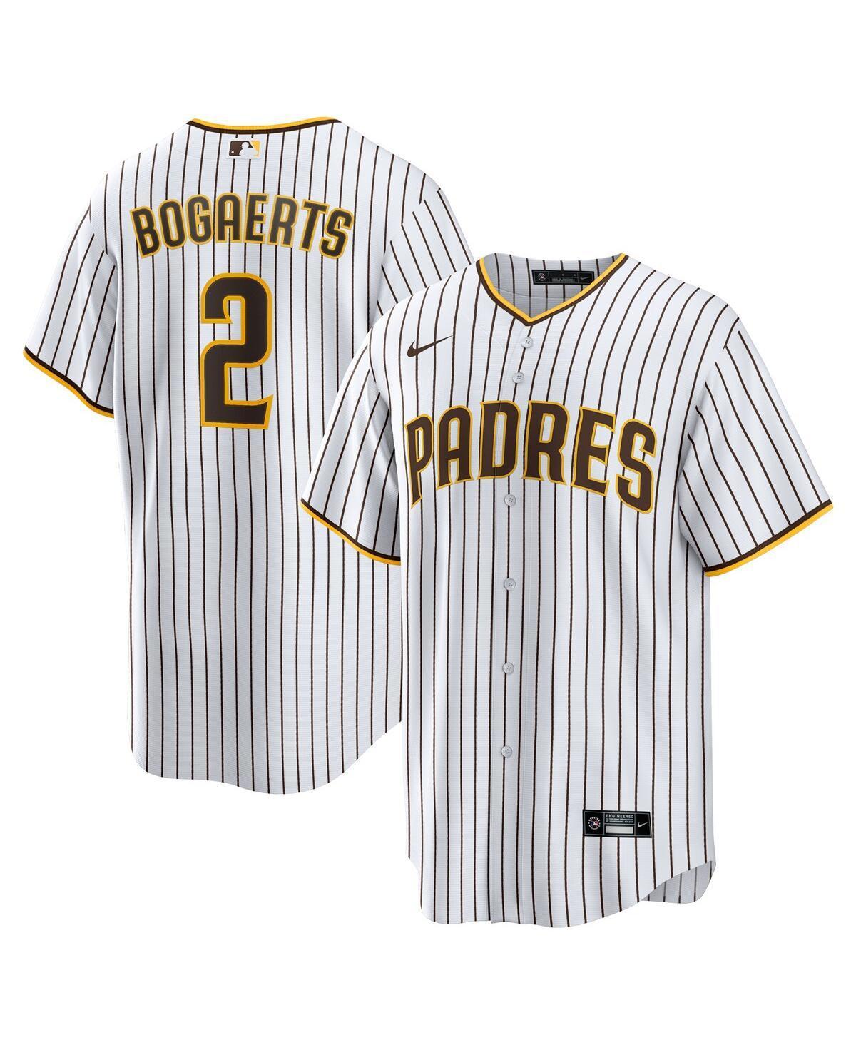Men's Nike Xander Bogaerts White/Brown San Diego Padres Home Official Replica Player Jersey, Size: 2XL Product Image
