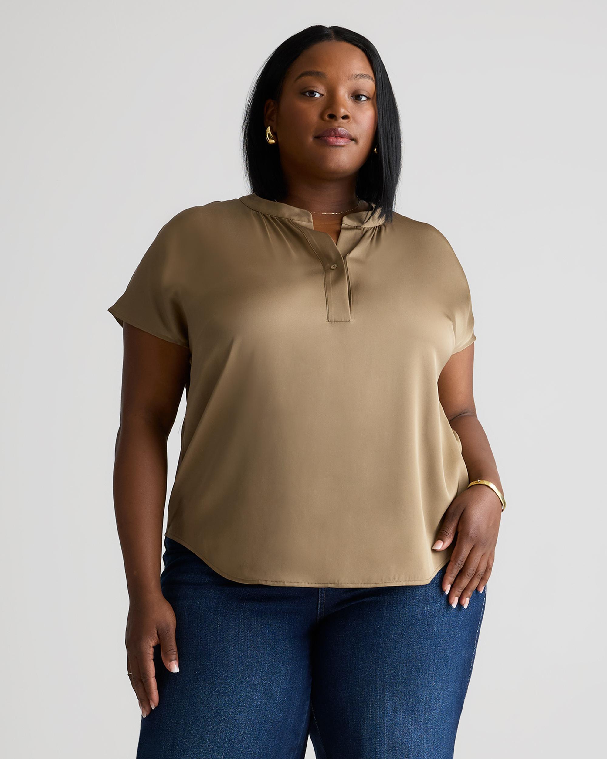 Quince | Women's Washable Stretch Silk Dolman Sleeve Blouse Mulberry Silk Product Image