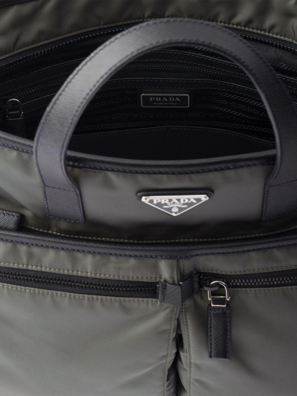 Re-Nylon pocket-detail tote bag Product Image