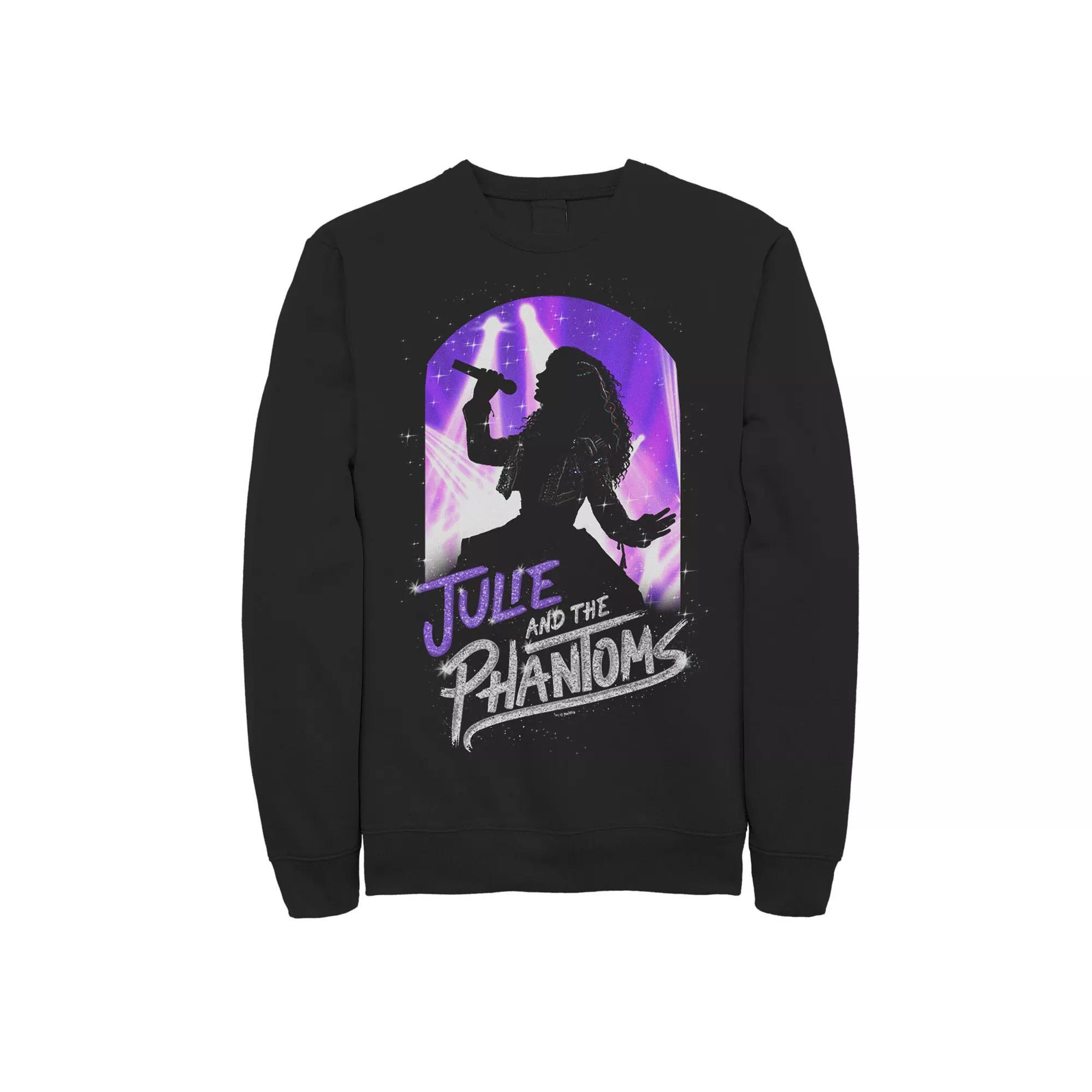 Men's Julie And The Phantoms Julie Silhouette Sweatshirt, Size: XXL, Black Product Image