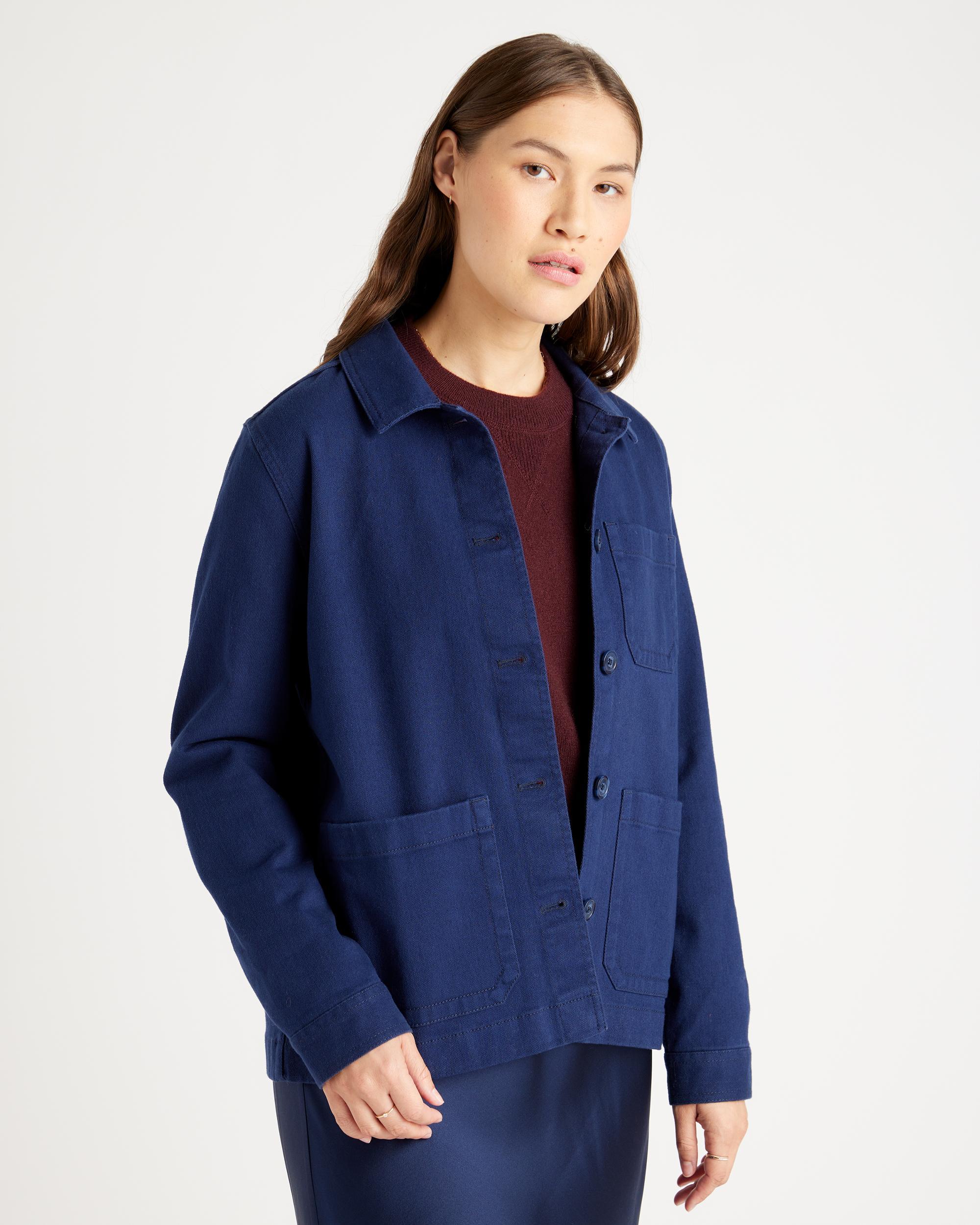 Quince | Women's Organic Comfort Stretch Chore Jacket Spandex, Size XS, Organic Cotton Product Image