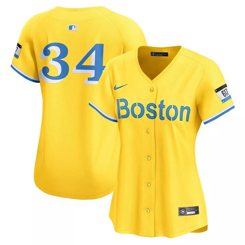 Women's Nike David Ortiz Gold Boston Red Sox City Connect Retired Player Jersey, Size: XL Product Image
