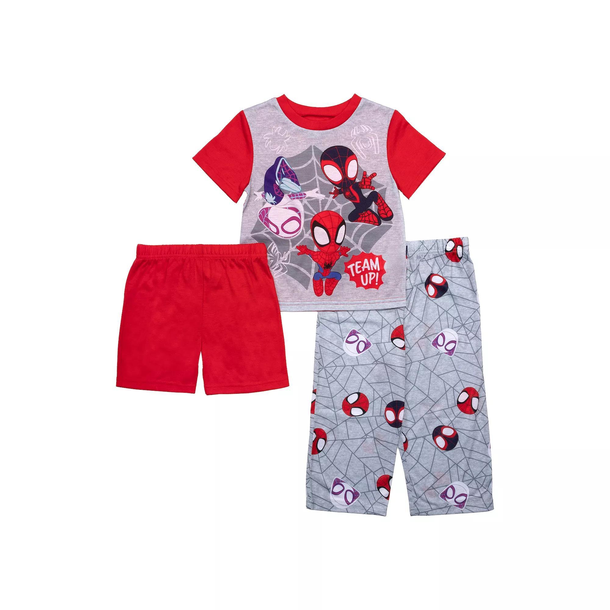 Toddler Boy Marvel Spider-Man & Friends 3-pc. Pajama Set, Toddler Boy's, Size: 3T, Spiderman Product Image