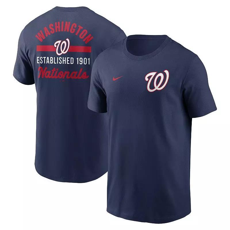 Men's Nike Navy Washington Nationals 2-Hit T-Shirt, Size: 2XL, Blue Product Image