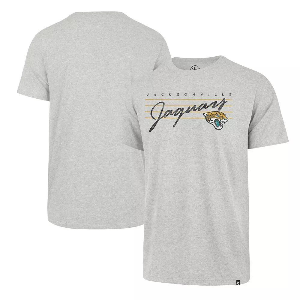 Men's '47 Gray Jacksonville Jaguars Downburst Franklin T-Shirt, Size: XL, Grey Product Image