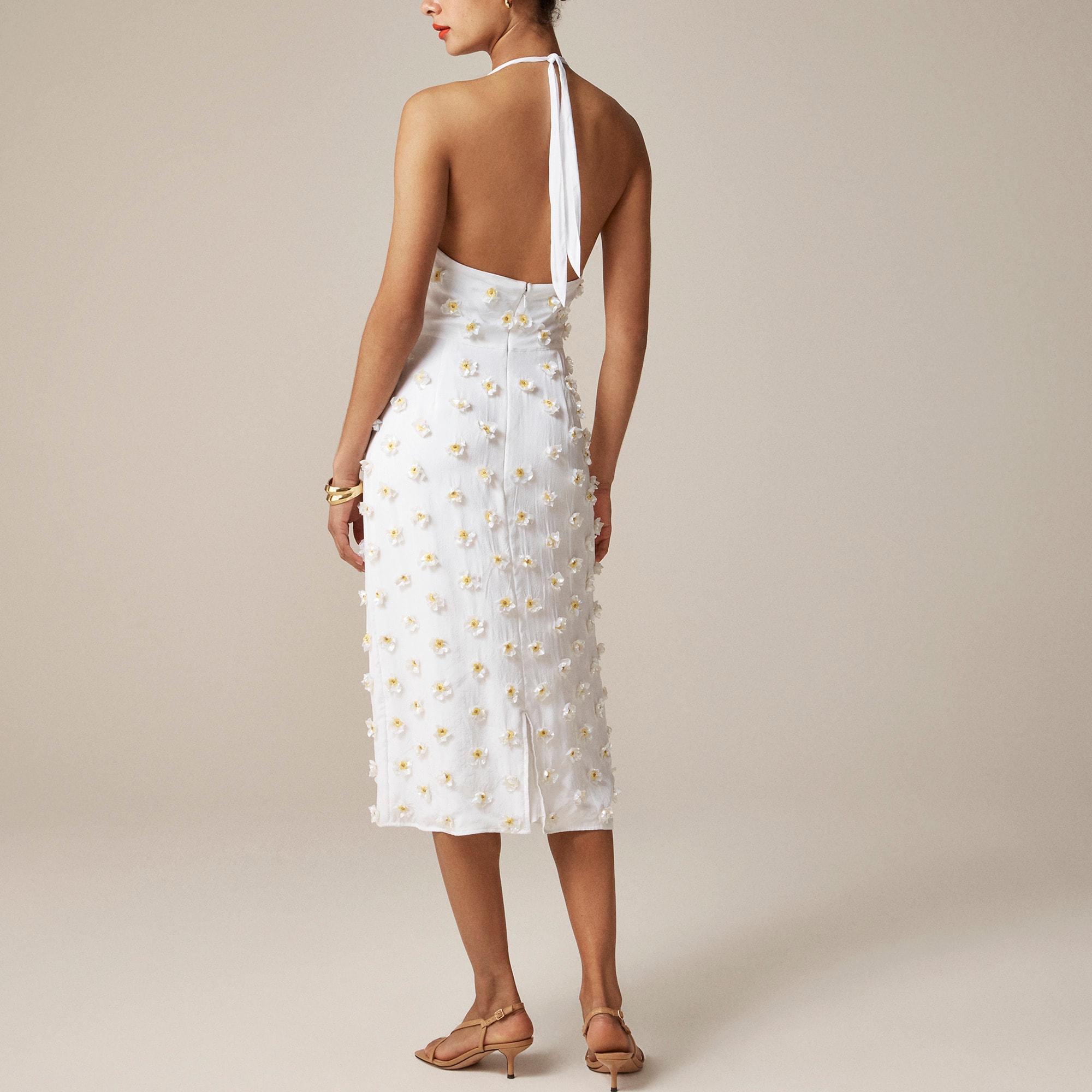 Collection embellished halter midi dress Product Image