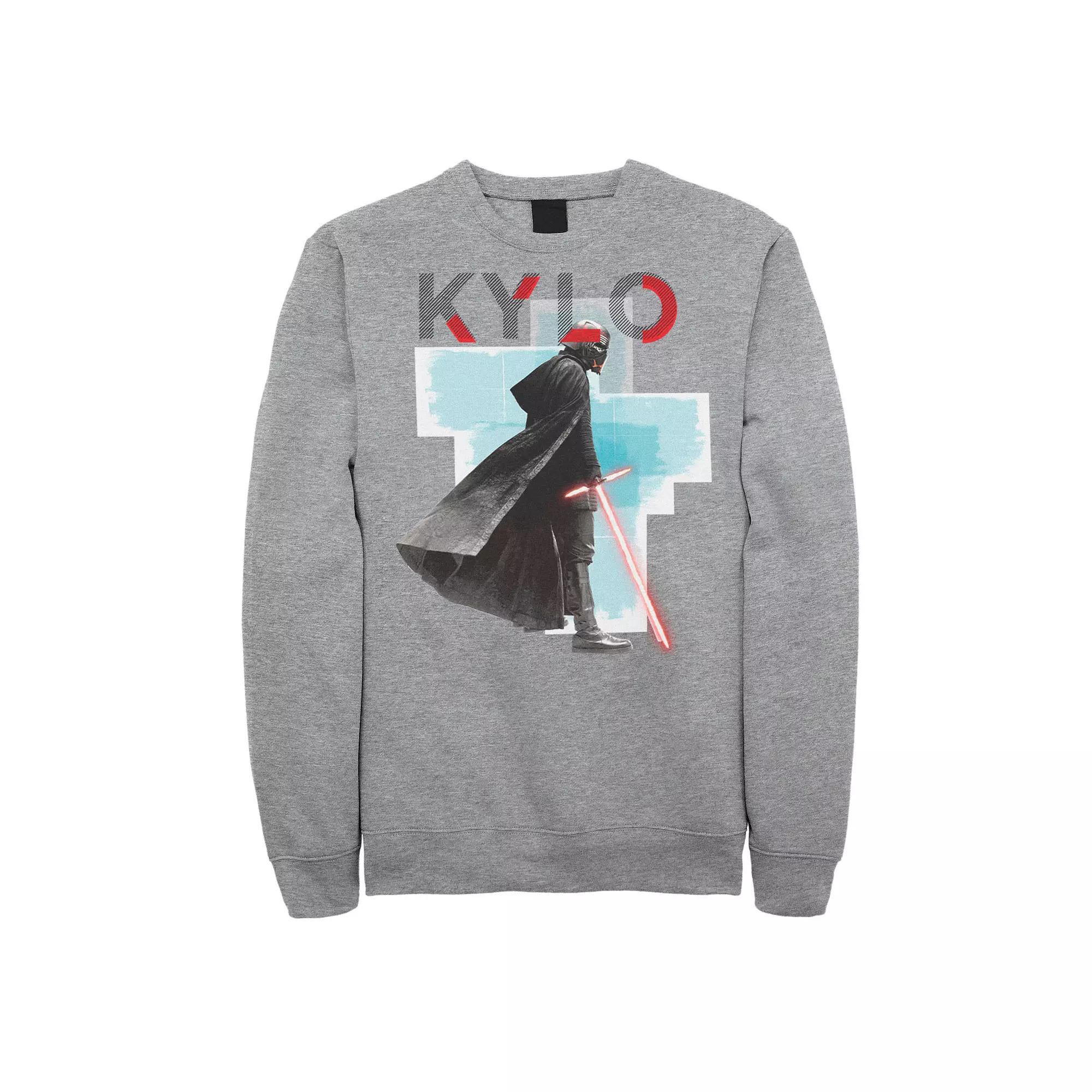 Men's Star Wars The Rise of Skywalker Kylo Ren Sweatshirt, Size: 3XL, Athletic Grey Product Image