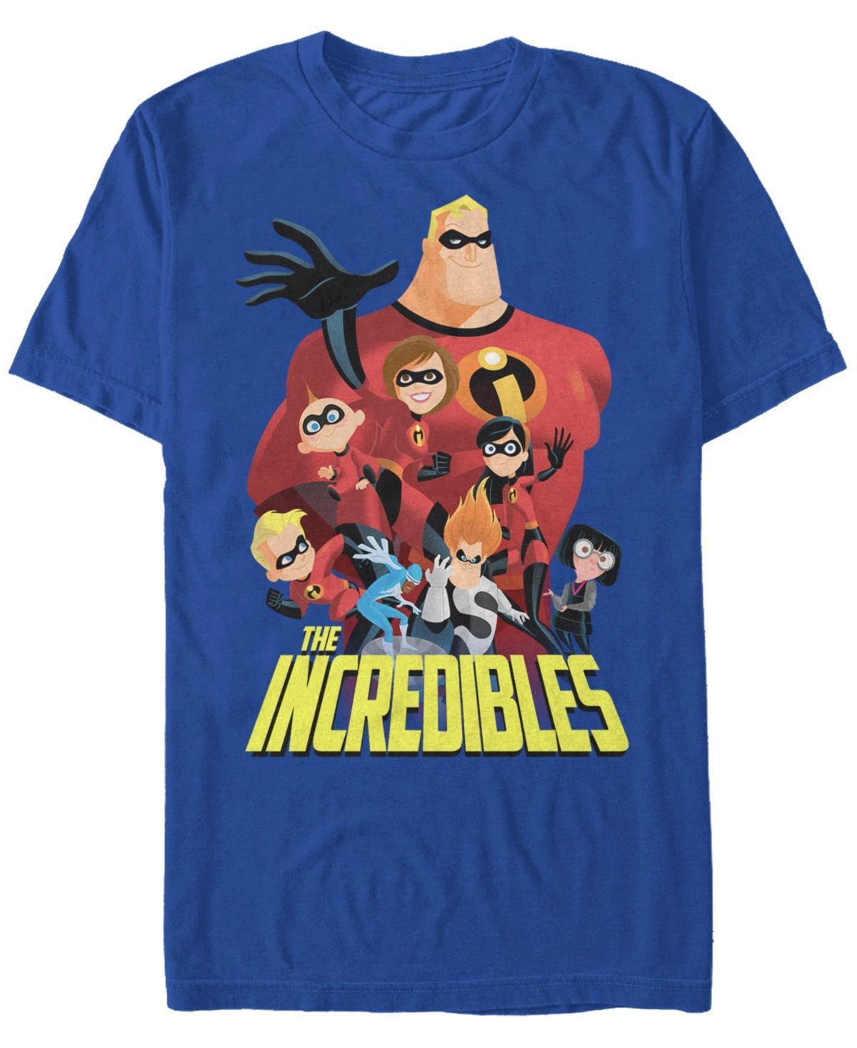Disney / Pixar's The Incredibles Men's Group Shot Classic Tee, Size: XL, Royal Product Image