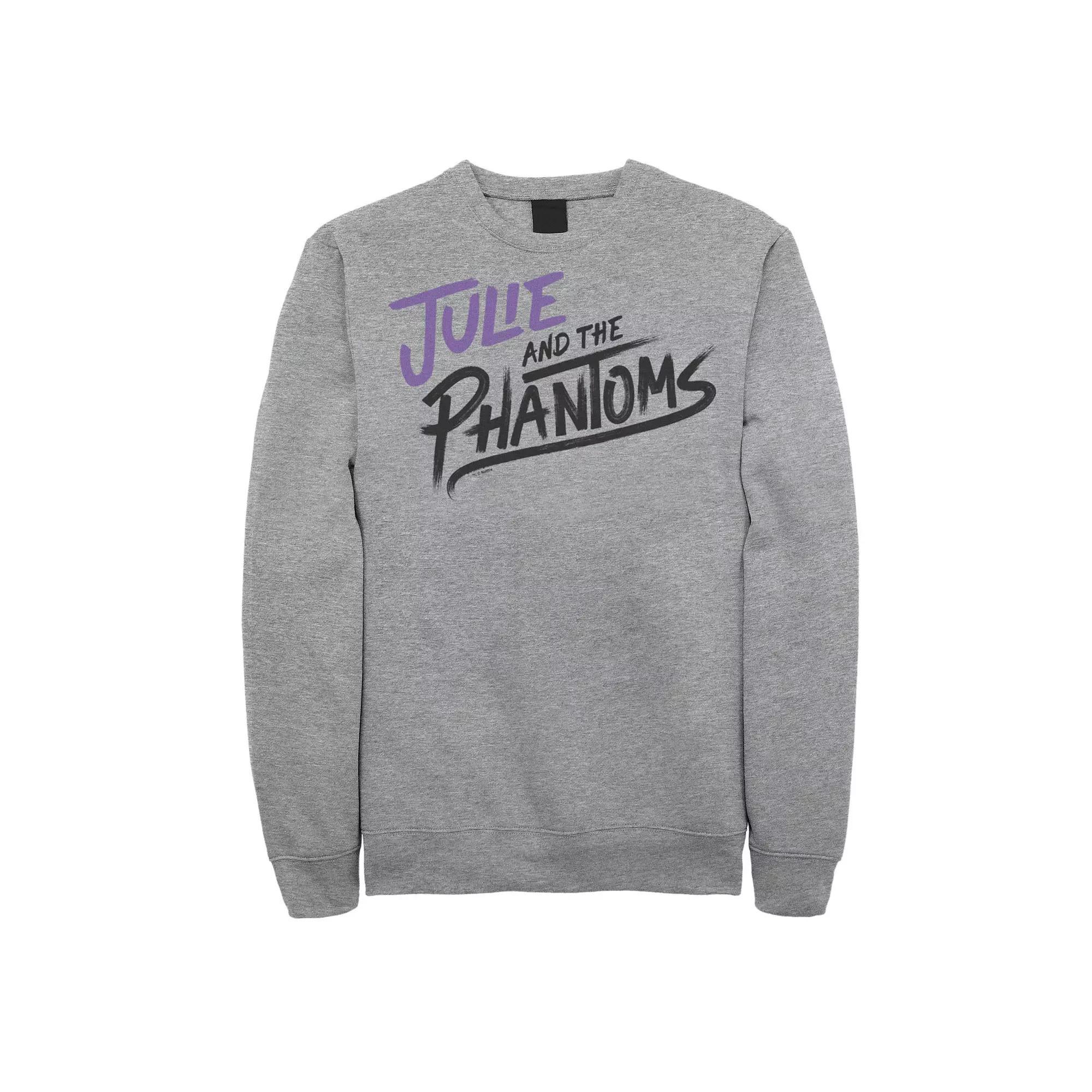 Men's Julie And The Phantoms Logo Stack Sweatshirt, Size: XXL, Athletic Grey Product Image
